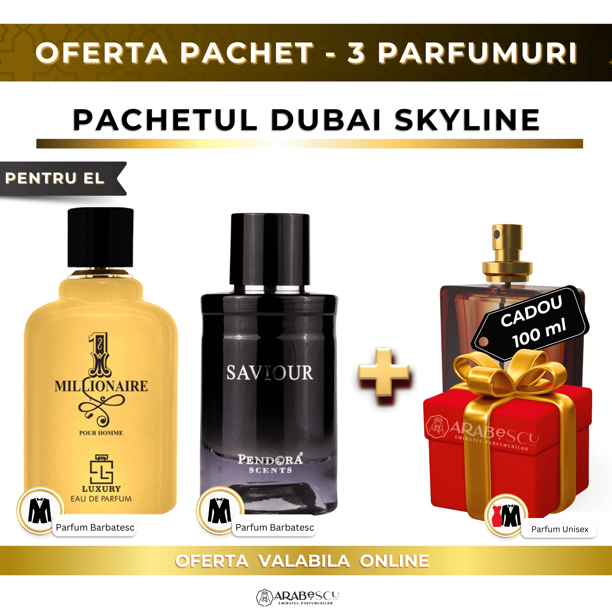 1 Millionaire + Saviour + Parfum Cadou