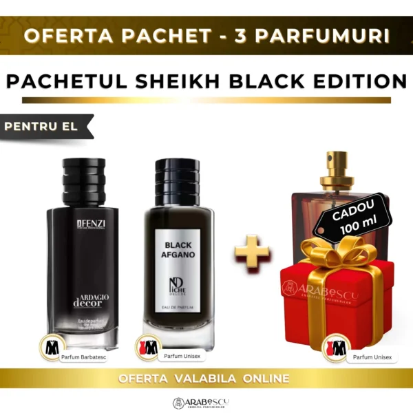Ardagio Décor Men + Black Afgano + Parfum Cadou