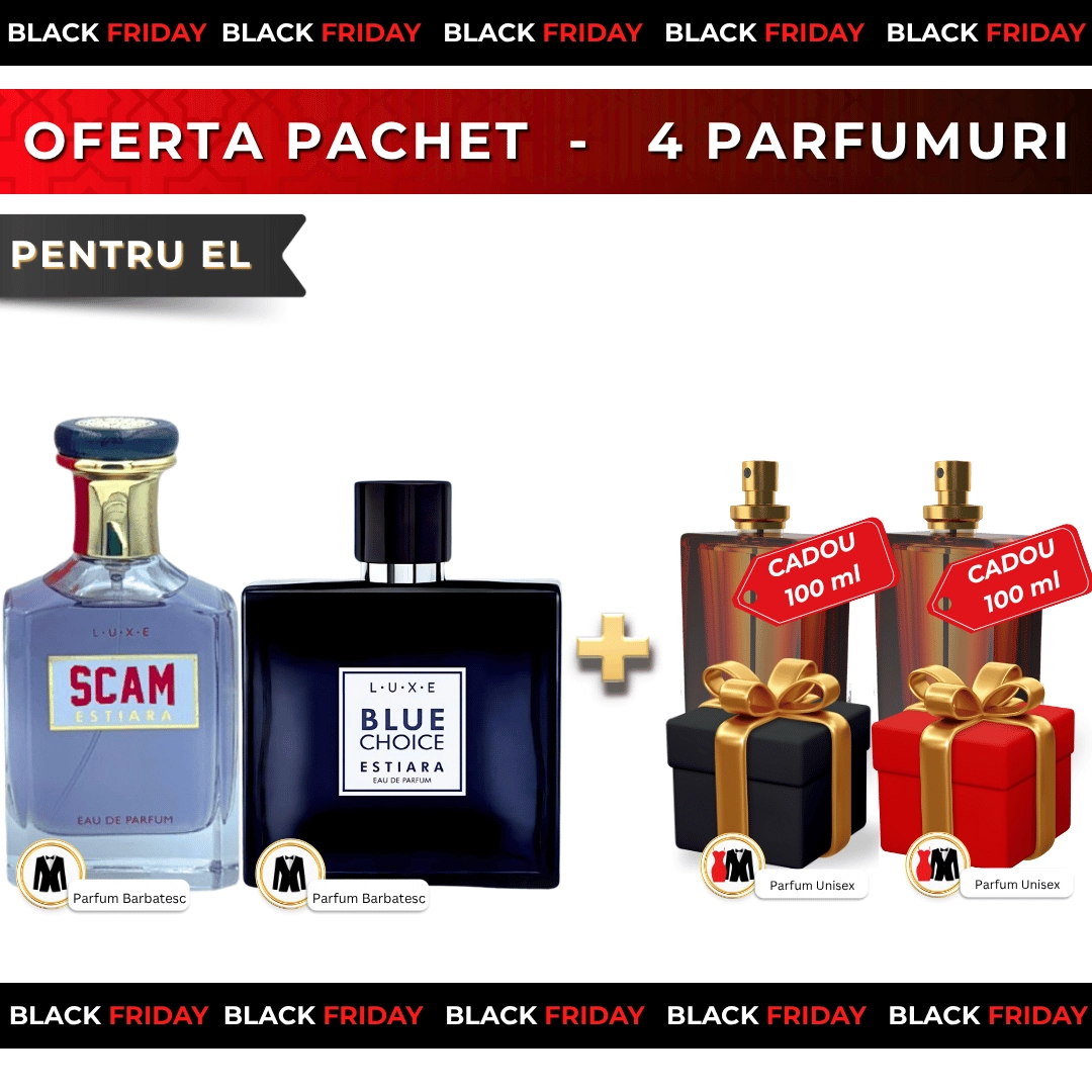 Blue Choice + Scam + 2x Parfumuri Cadou