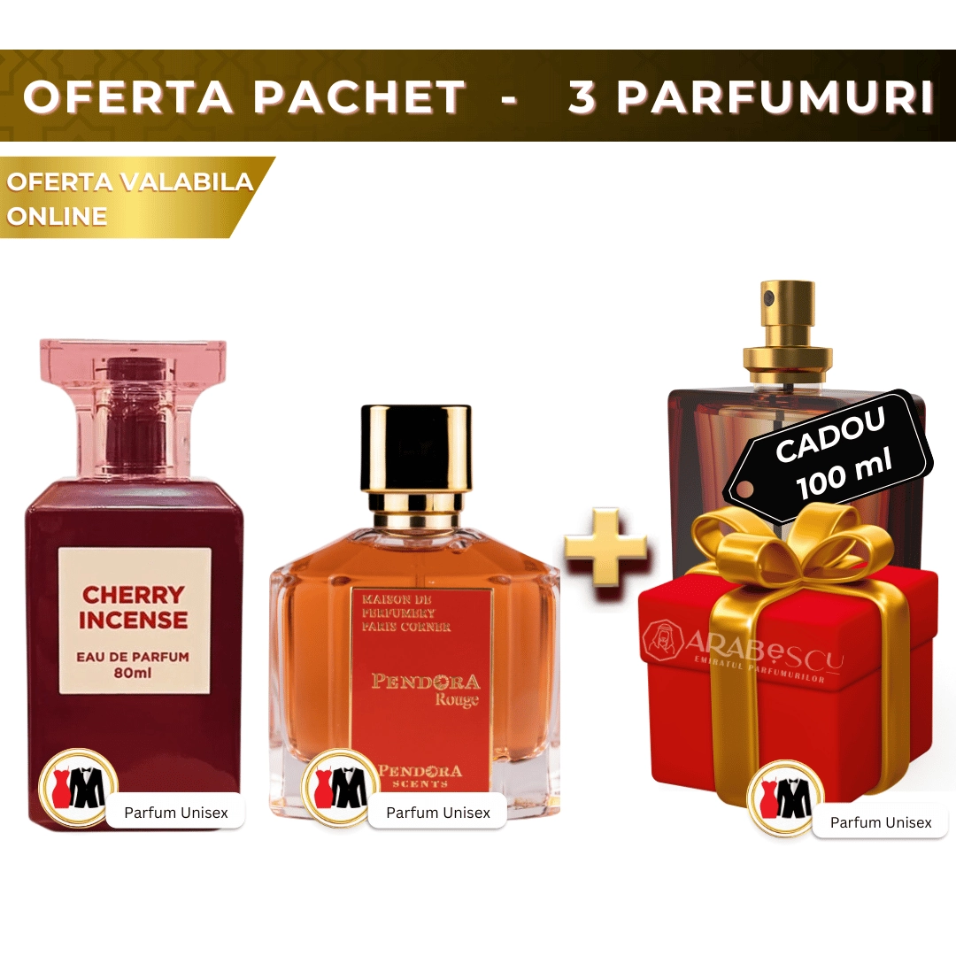Cherry Incense + Pendora Rouge + Parfum Cadou