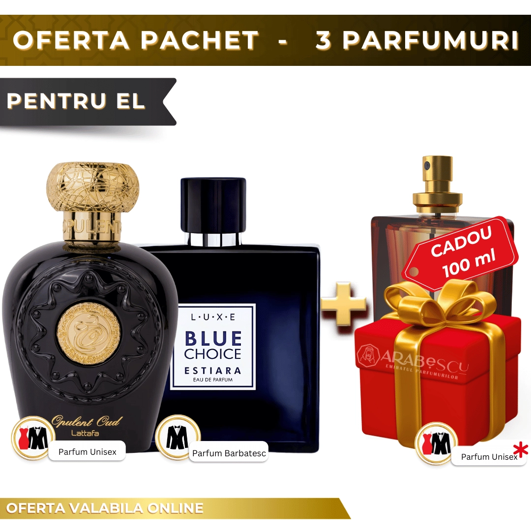 Opulent Oud + Blue Choice + Parfum Cadou