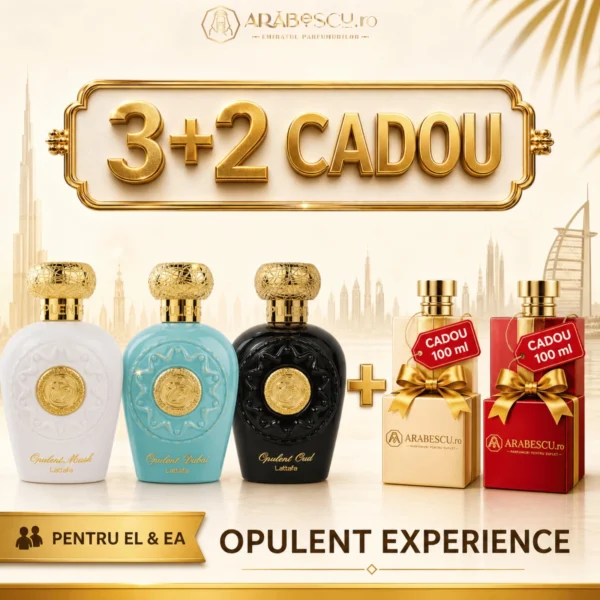 Opulent Oud + Opulent Musk + Opulent Dubai + 2x Parfumuri Cadou