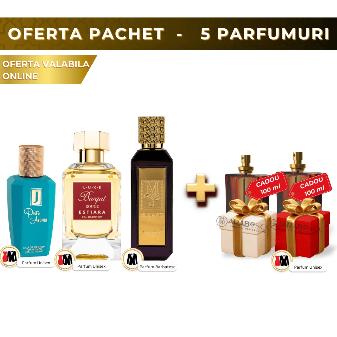 Pure Aroma + Barqat Rouge + Milano + 2xParfumuri Cadou