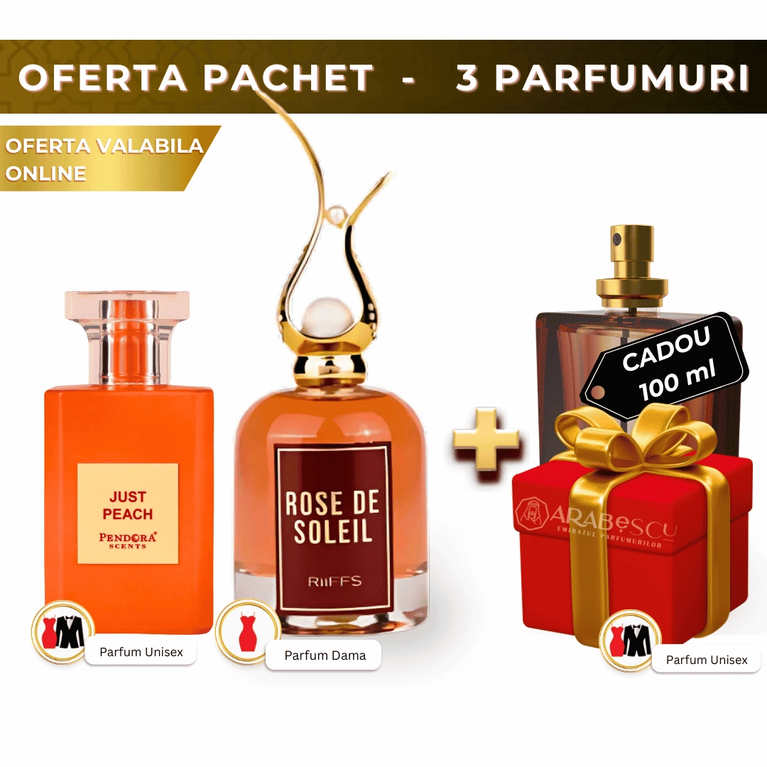 Rose de Soleil + Just Peach + Parfum Cadou