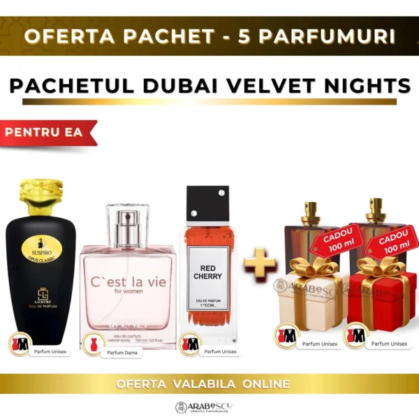 Suspiro Classic + C’est la Vie + Red Cherry + 2x Parfumuri Cadou