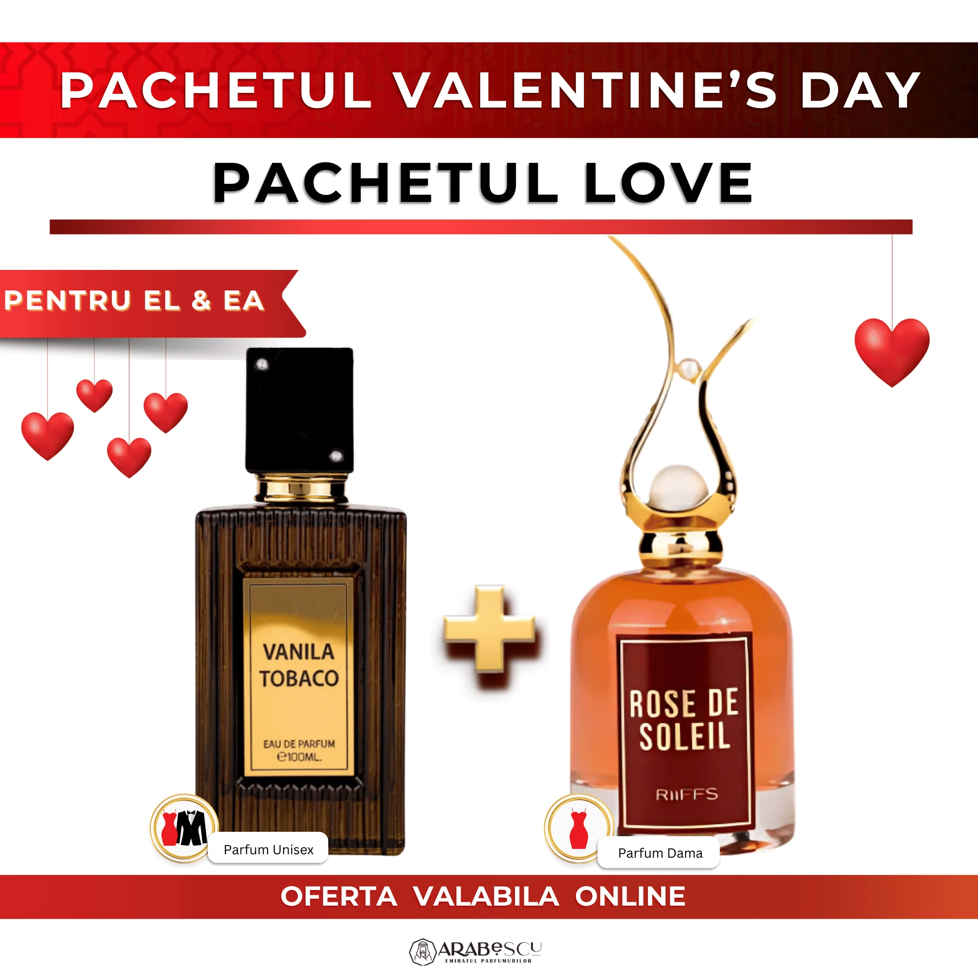 Vanila Tabaco 100 ml + Rose de Soleil 100 ml
