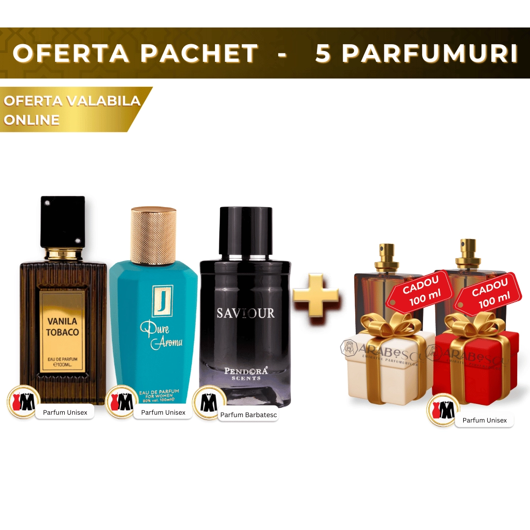 Vanila Tobaco + Saviour + Pure Aroma + 2xParfumuri Cadou