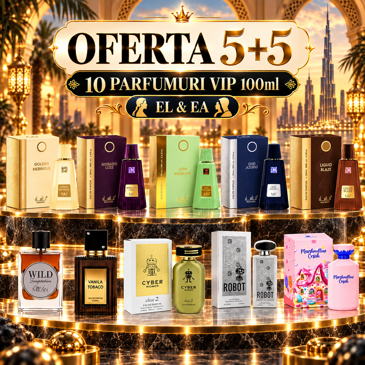 10 Parfumuri EL &amp; EA - Box Dubai VIP