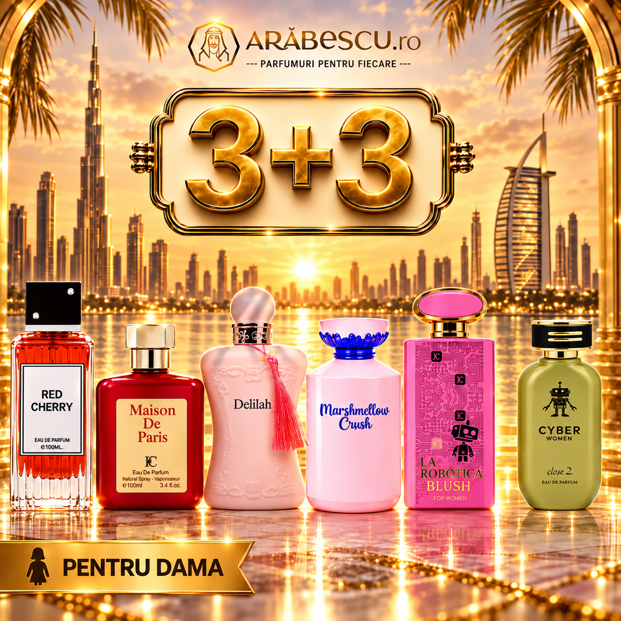 Red Cherry + Maison de Paris + Delilah + Marshmellow Crush + Robotica Blush + Cyber Women