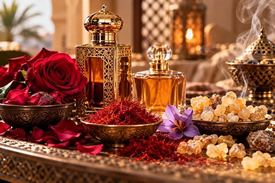 Trandafir, șofran și tămâie: Top ingrediente magice din spatele aromelor orientale